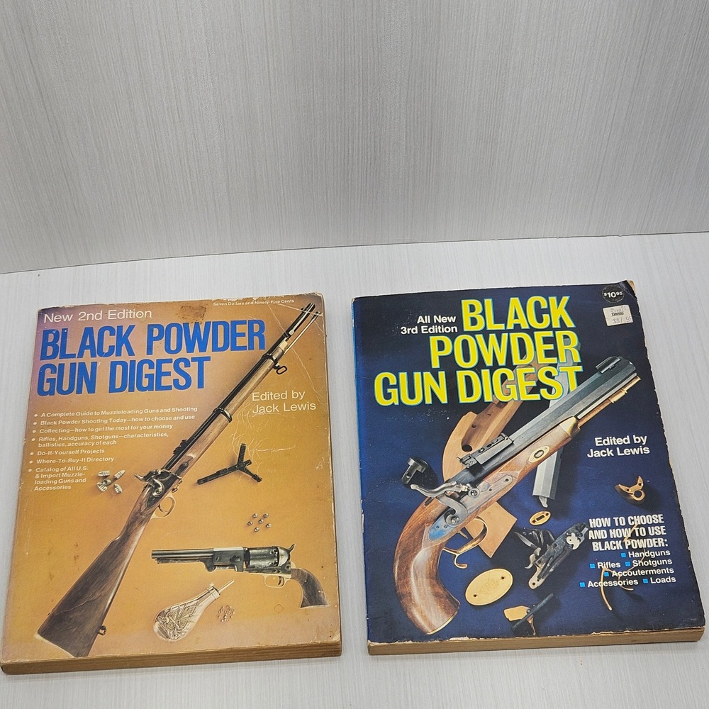 Black Powder Gun Digest 2nd and 3rd‎ Edition Vintage Firearms Books Lot